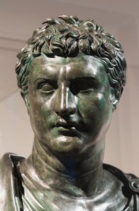 Eumenes II, oprichter van de bibliotheek van Pergamon, c.50 v.Chr. (brons)